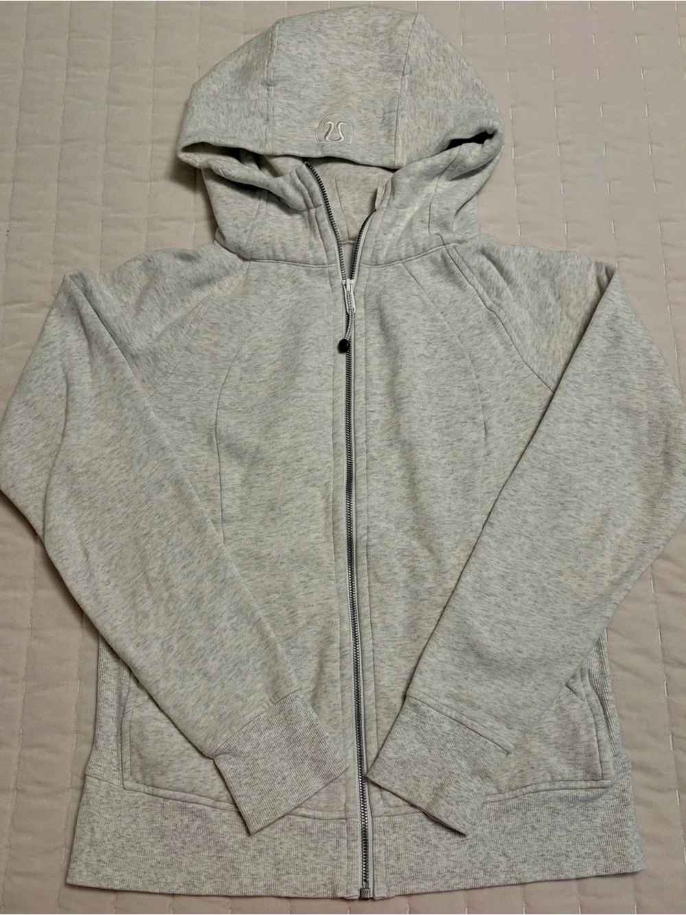 Lululemon Scuba Hoodie IV Full Zip Classic Fleece Heathered Core Ultra Light Gre